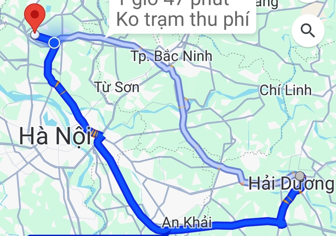 từ sân bay nội bài đi hải dương
