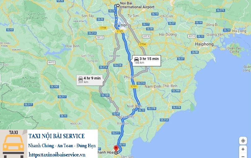 từ Sân Bay Nội Bài đi Thanh Hóa