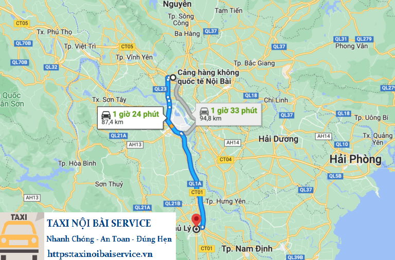 taxi nội bài đi lý nhân hà nam