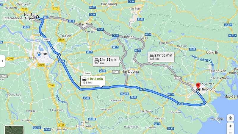 taxi nội bài đi tiên lãng hải phòng