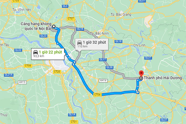 taxi nội bài đi kinh môn hải dương