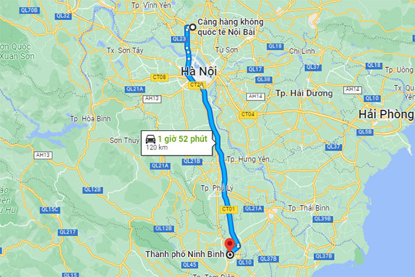 taxi nội bài đi tràng an ninh bình 